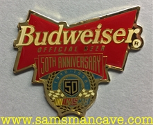 Budweiser NASCAR 50th Anniversary Pin