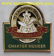 Budweiser Anheuser-Busch Collectors Club Charter Member Pin