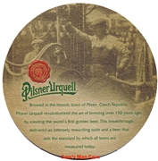 Pilsner Urquell Pilsen Beer Coaster