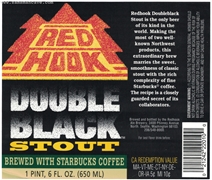 Red Hook Double Black Stout Label