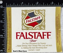 Falstaff Beer Label