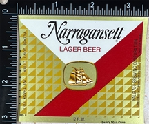 Narragansett Lager Beer Label