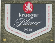 Krueger Pilsner Beer Label