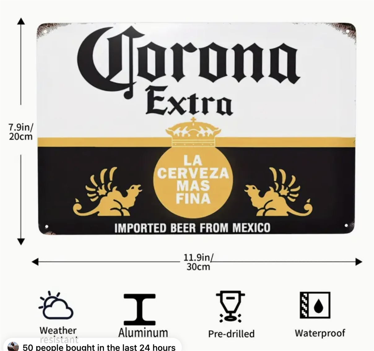 Corona Extra Metal Sign