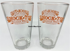 Shock Top Belgian Pint Glass Set