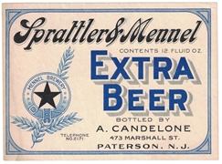 Sprattler & Mennel Extra Beer Label