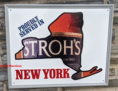 Stroh's New York Tin Sign