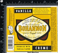 Bohannon Vanilla Creme Beer Label