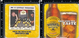 Twisted Tea Checkers Beer Coaster