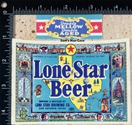 Lone Star Beer IRTP Label with Neck Label