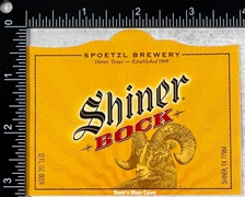 Shiner Bock Beer Label