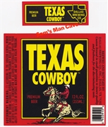 Texas Cowboy Beer Label