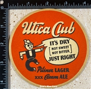 Utica Club Just Right Coaster