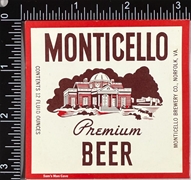 Monticello Premium Label