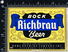 Richbrau Bock Beer Label