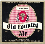 Carling Old Country Ale Label