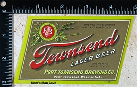 Townsend Lager Beer Label