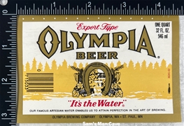 Olympia Beer Label