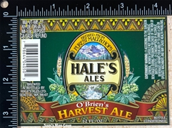 Hale's Ales O'Briens Harvest Ale Label