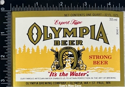 Olympia Beer Label