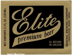 Elite Premium Beer Label
