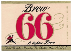 Brew 66 Beer Label