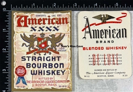 American Whiskey Label Set