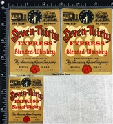 Seven-Thirty Express Blended Whiskey Label Set