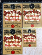 Seven-Thirty Express Blended Whiskey Label Set