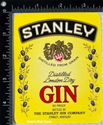 Stanley Distilled London Dry Gin Label