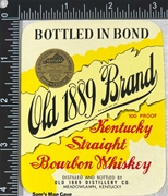 Old 1889 Whiskey Label