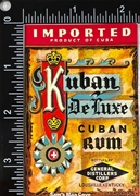 Kuban DeLuxe Cuban Rum Label