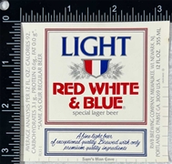 Red White & Blue Light Label