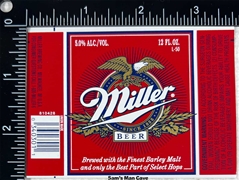 Miller Beer Label