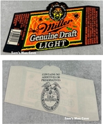 Miller Genuine Draft Light Scream for MGD Light Label