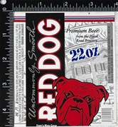 Red Dog Beer Label