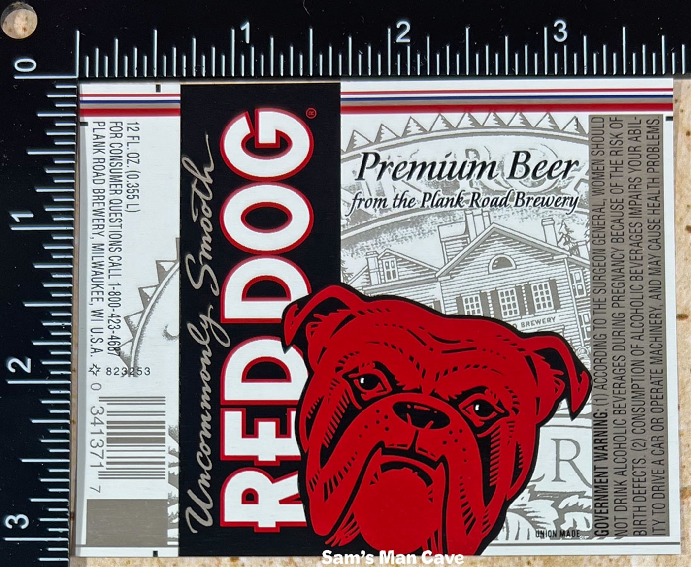 Red Beer Label