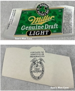 Miller Genuine Draft Light St. Patricks Day Label