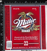 Miller Beer Label