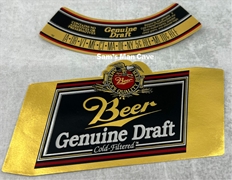 Miller Genuine Draft BEER Label with neck