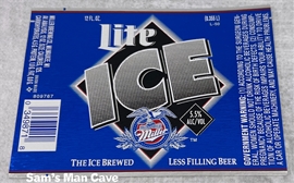 Lite Ice Beer Label