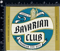 Bavarian Club Beer Label