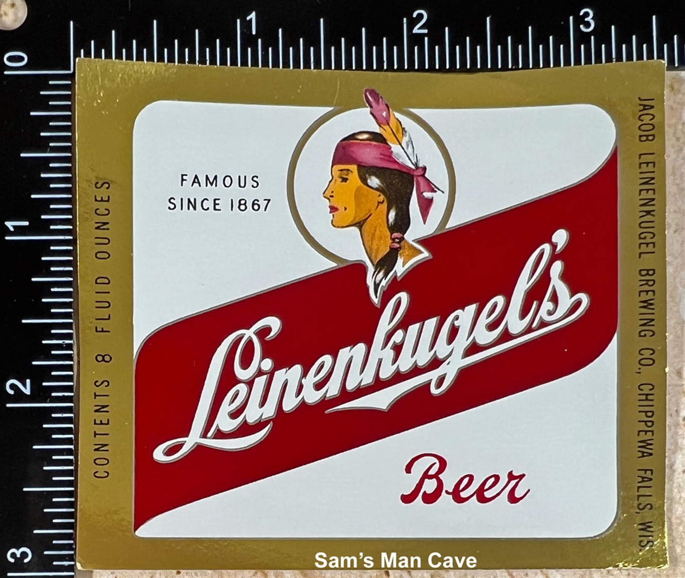 Leinenkugel Beer IRTP Bottle Label Chippewa Falls Wis 