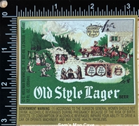 Old Style Lager Beer Label