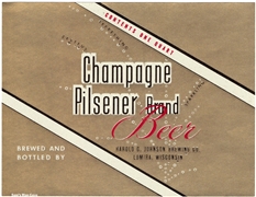 Champagne Pilsener Brand Beer Label