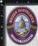 Capital Brewery Weizen Doppelbock Beer Label