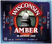 Capital Brewery Wisconsin Amber Beer Label