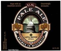 Capital Brewery Pale Ale Beer Label