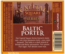 Capital Square Series Baltic Porter Label
