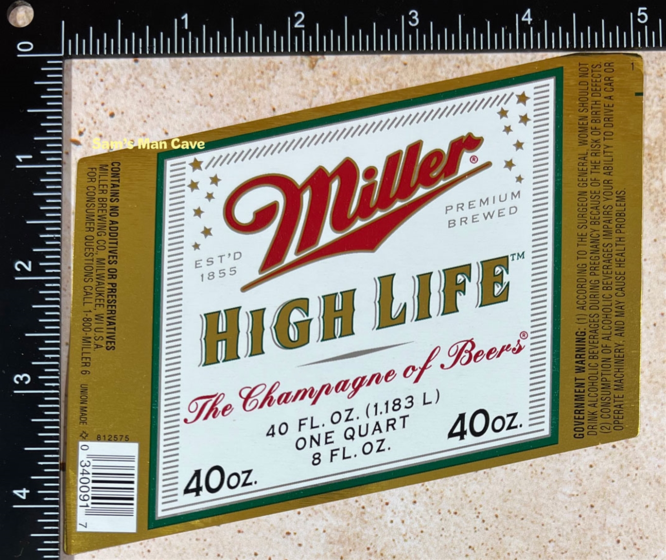 Miller Brewing Co - Miller High Life Oz Btl (40oz)